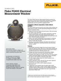 Thumbnail of document Data Sheet - PQ400 Electrical Measurement Window